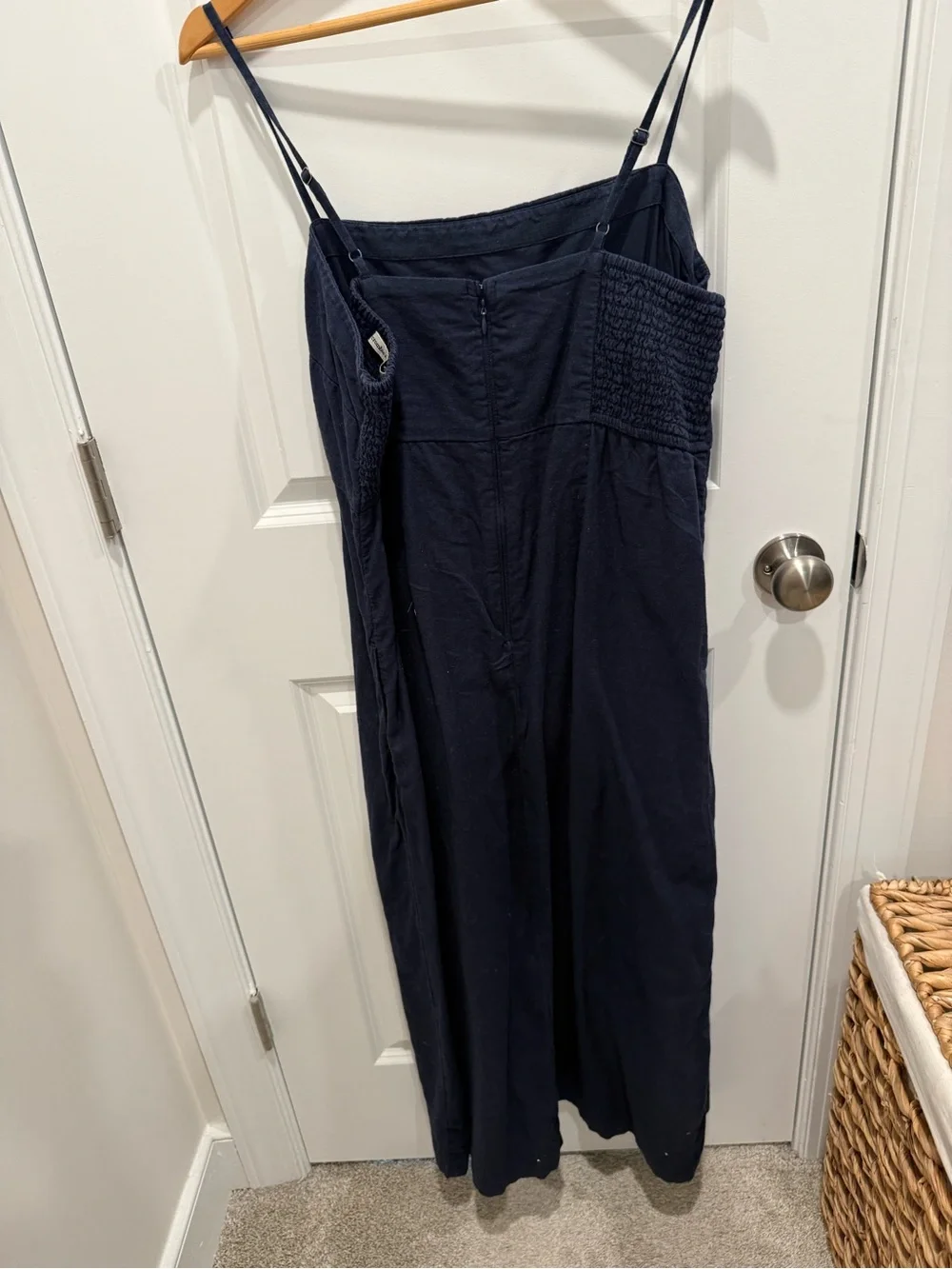 Abercrombie & Fitch Navy Linen Blend Dress